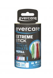 Evercare Garment Extreme Stick Lint Roll Refill, 60 Sheets